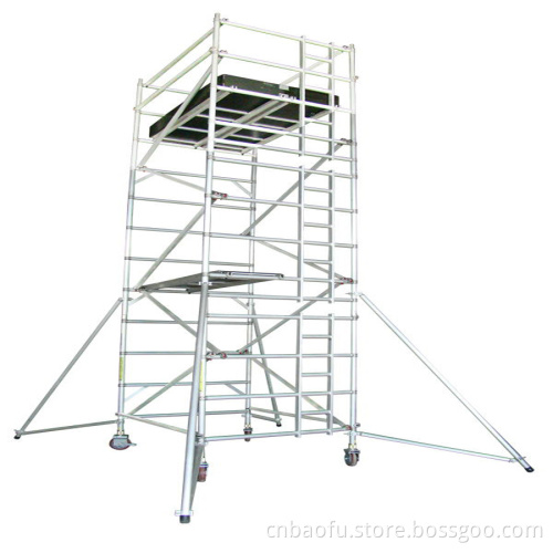 Aluminum Alloy Installation Scaffold with Casters